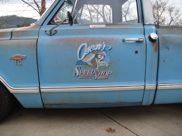 Vintage truck clearance door lettering